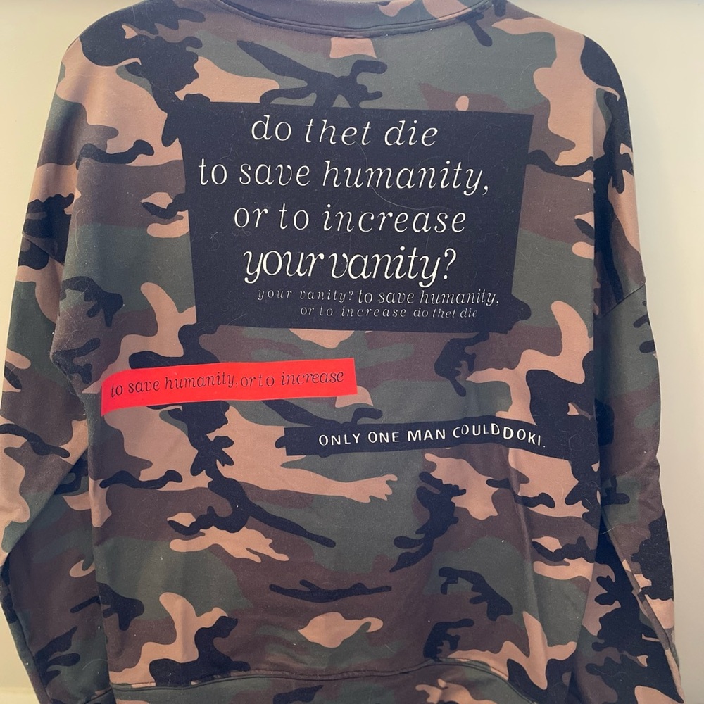 Opening ceremony camouflage crewneck